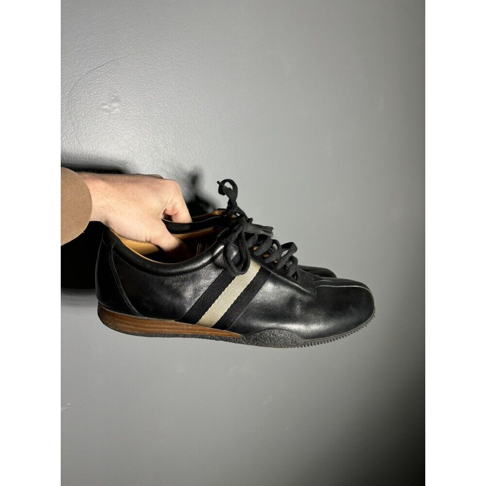 Bally Freenew Leather Lace Up Sneakers Size 10.5D